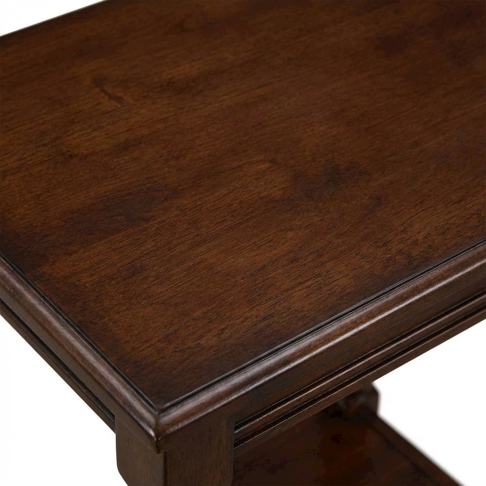 Mahogany, Storage Side Table, Open Shelf, Quality Build