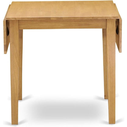 Solid Wood Drop Leaf Kitchen Table and Chairs for Small Dining Spaces