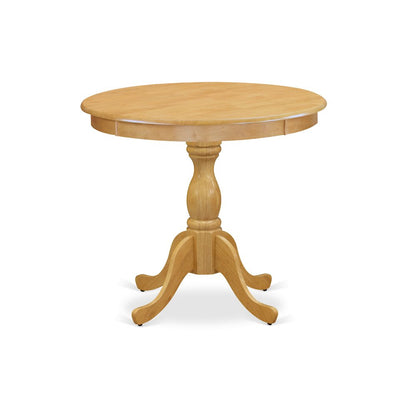 AMAB3-OAK-55 3 Piece Dining Table Set - 1 Wood Dining Table and 2 Oasis Blue Kitchen Chairs - Oak Finish