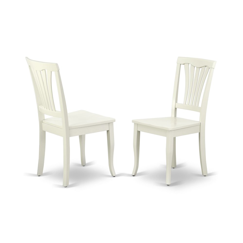 East West Furniture – 6-Pieces Kitchen Table Set - 1 Modern Rectangular Table and 4 wooden Dining Room Chairs with One Dining Bench – Linen White Finish