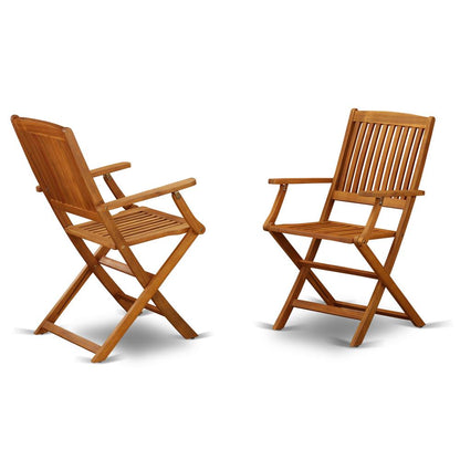 Wooden Patio Set Natural Oil, BSCM7CANA