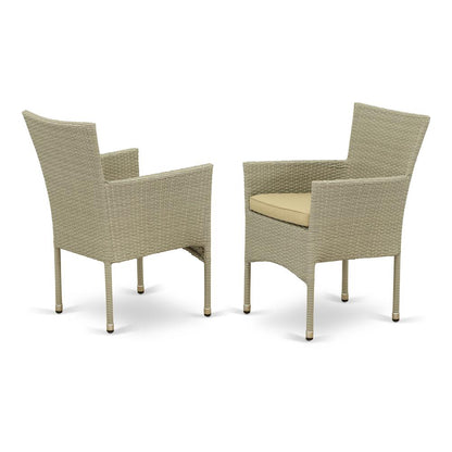 Wicker Patio Set Natural Linen, GUBK5-03A