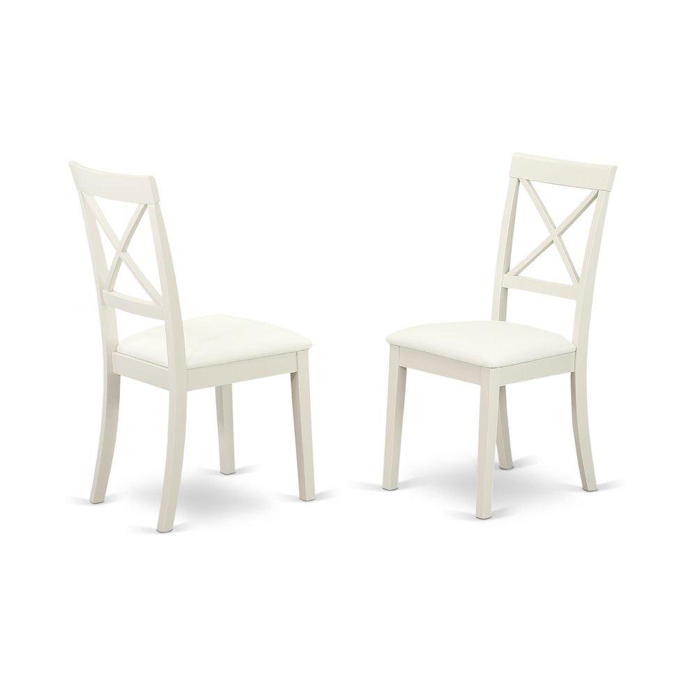 7-Piece Modern Dining Set, Linen White