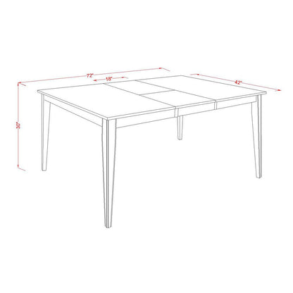 Dining Room Set Cappuccino, HEDR7-CAP-03
