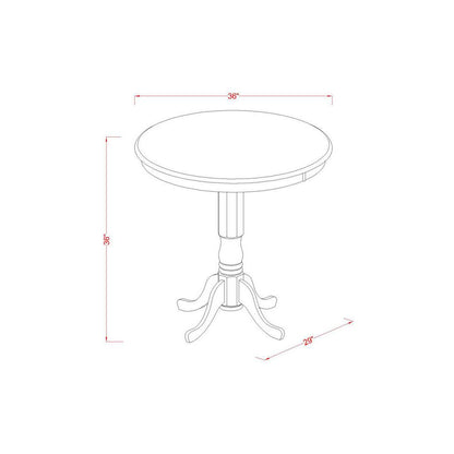 Jackson  Counter  Height  Table  in  Oak  Finish