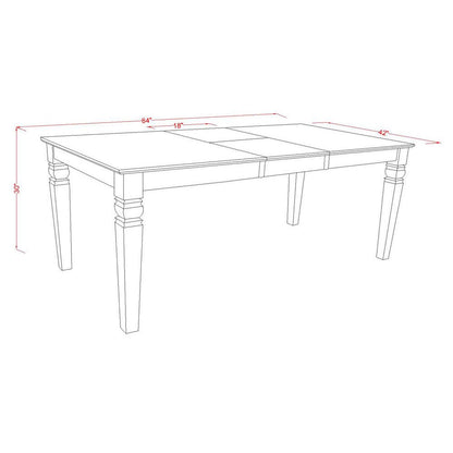 Dining Room Set Black & Cherry, LGWE5-BCH-W