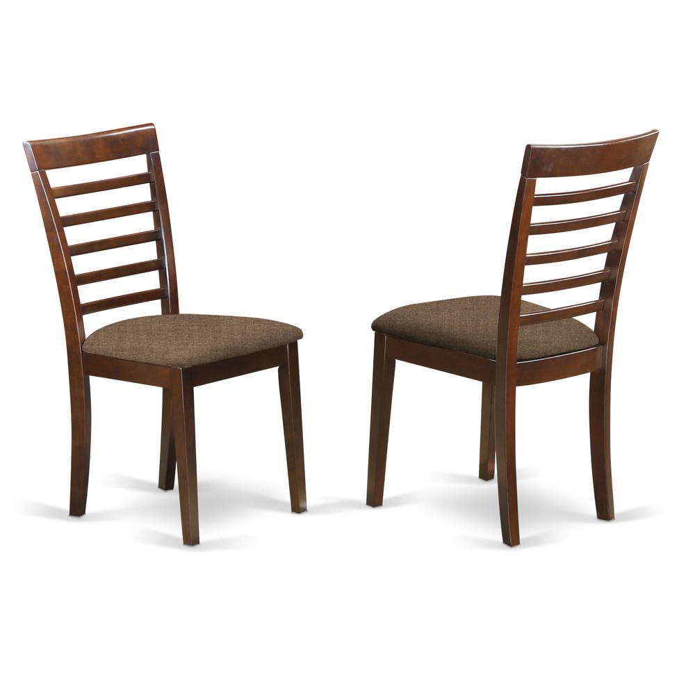 OXML3-MAH-C 3 Pc Dinette Table set with a Dining Table and 2 Dining Chairs in Mahogany