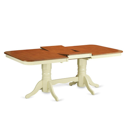 NAPL9-WHI-C 9 Pc dinette set for 8- Kitchen dinette Table and 8 Dining Chairs