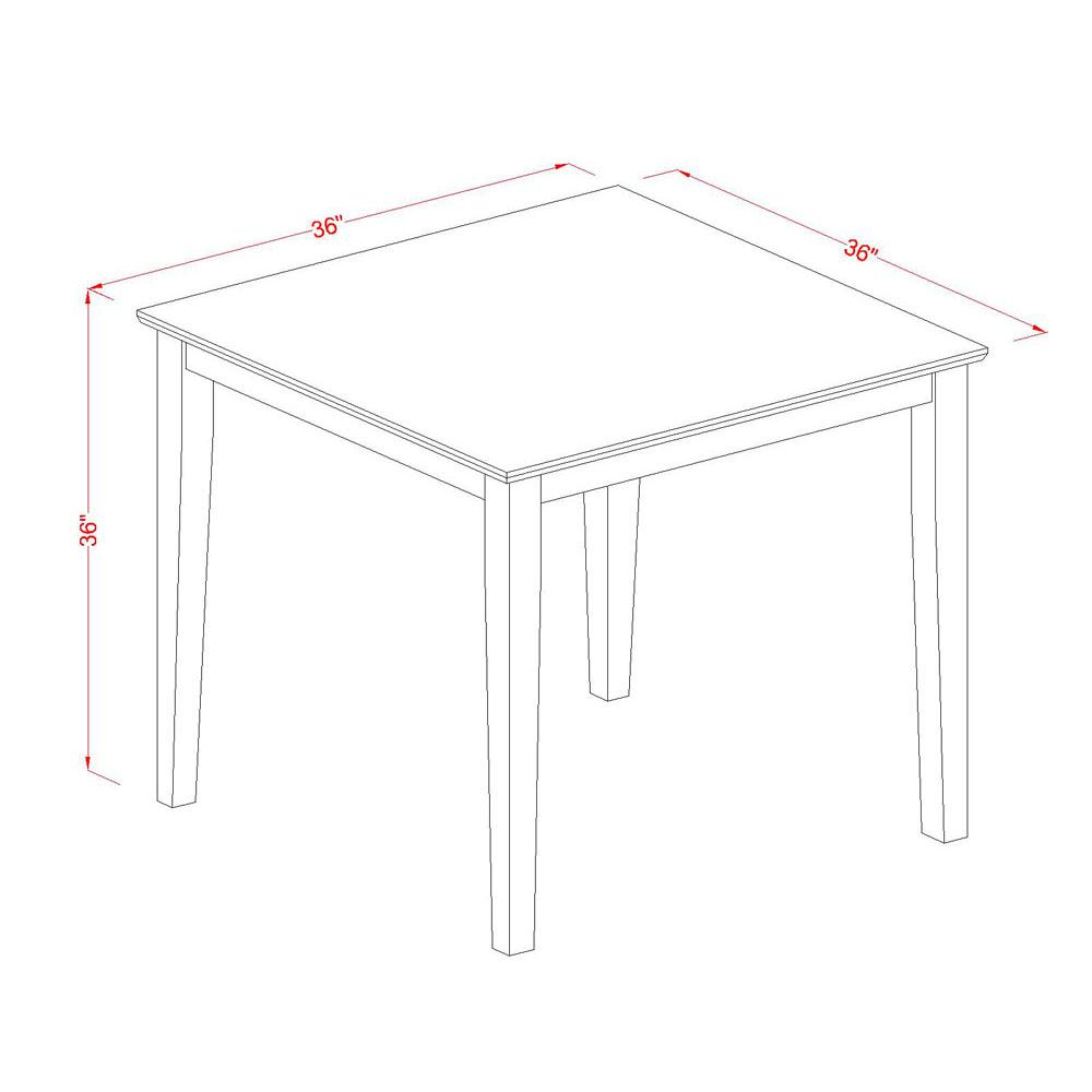 36"-Square  Counter  Height  Pub  Set  table  in  Dark  Brown  finish