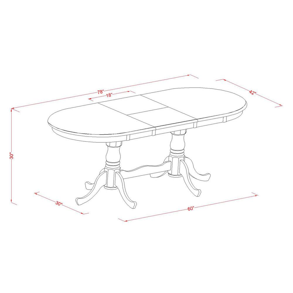 Plainville    Table  with  18"  butterfly  Leaf  -Black  &  Cherry.