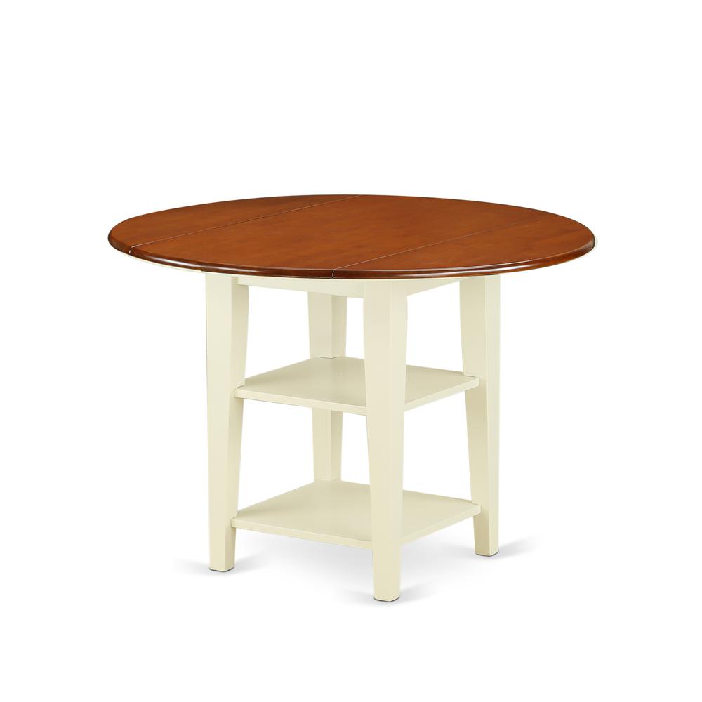 Dining Room Set Buttermilk & Cherry, SUWE5-BMK-W