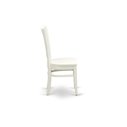 9-Piece Kitchen Dining Table Set, Linen White