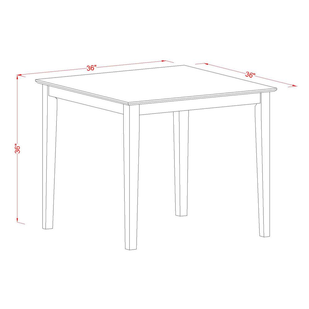 Vernon  Pub,  Counter  Height  Square  Table  -  Buttermilk  &  Cherry  Finish.
