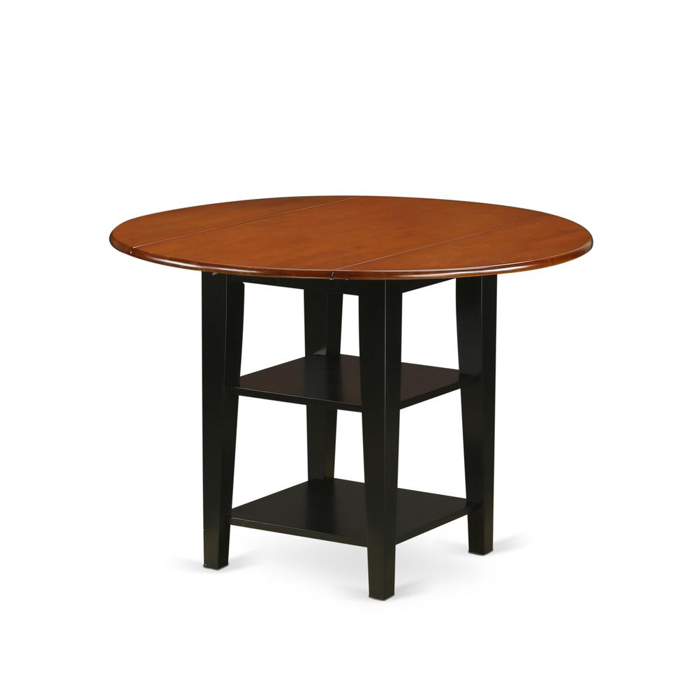 Dining Room Set Black & Cherry, SUNI3-BCH-W