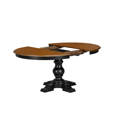 7-Piece Dining Room Set, Black & Cherry