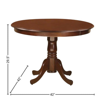 Solid Wood 5 Pc Breakfast Nook Table Set with Kitchen Table Chairs Set of 4