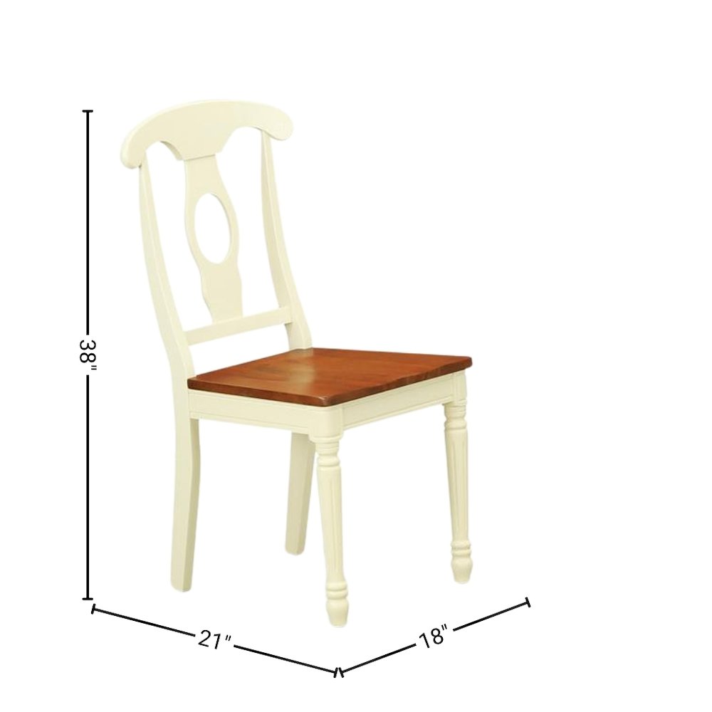 Oval Dining Table Set for 6, Kitchen Table Chairs Set of 7 Pcs in White