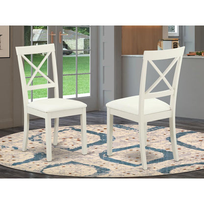 Dining Chair Linen White, BOC-WHI-LC