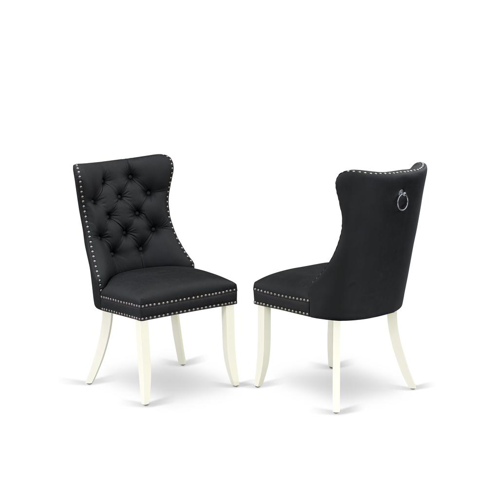 3 Piece Dinette Set Contains a Square Modern Dining Table