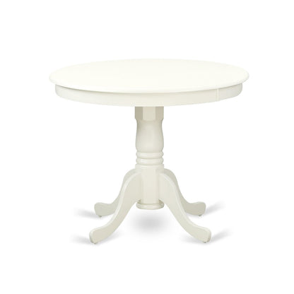 3  Pc  set-Table  and  2  Wood  Kitchen  Chairs  in  Linen  White  .