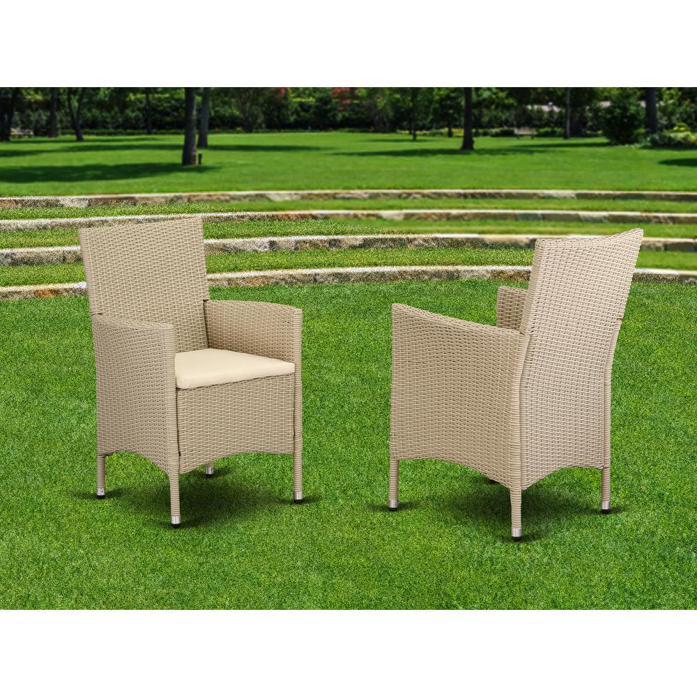 Wicker Patio Chair Cream, HVLC153V