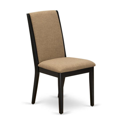 9-piece dinette set with Chair’s Legs and Light Sable Linen Fabric