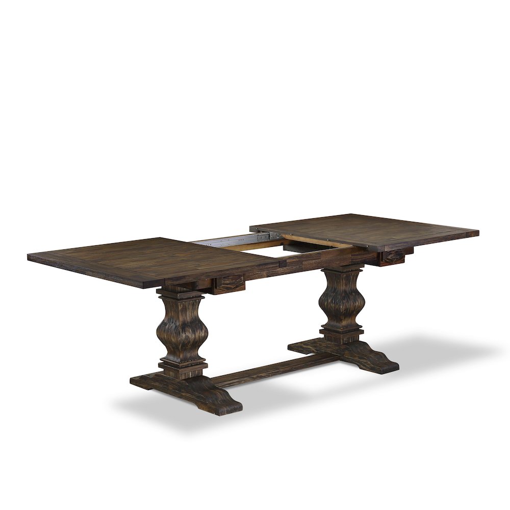 5 Piece Dining Set Consists of a Rectangle Wooden Table with Butterfly Leaf