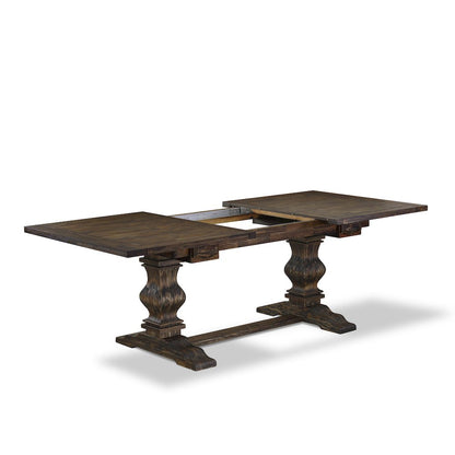 5 Piece Dining Set Consists of a Rectangle Wooden Table with Butterfly Leaf