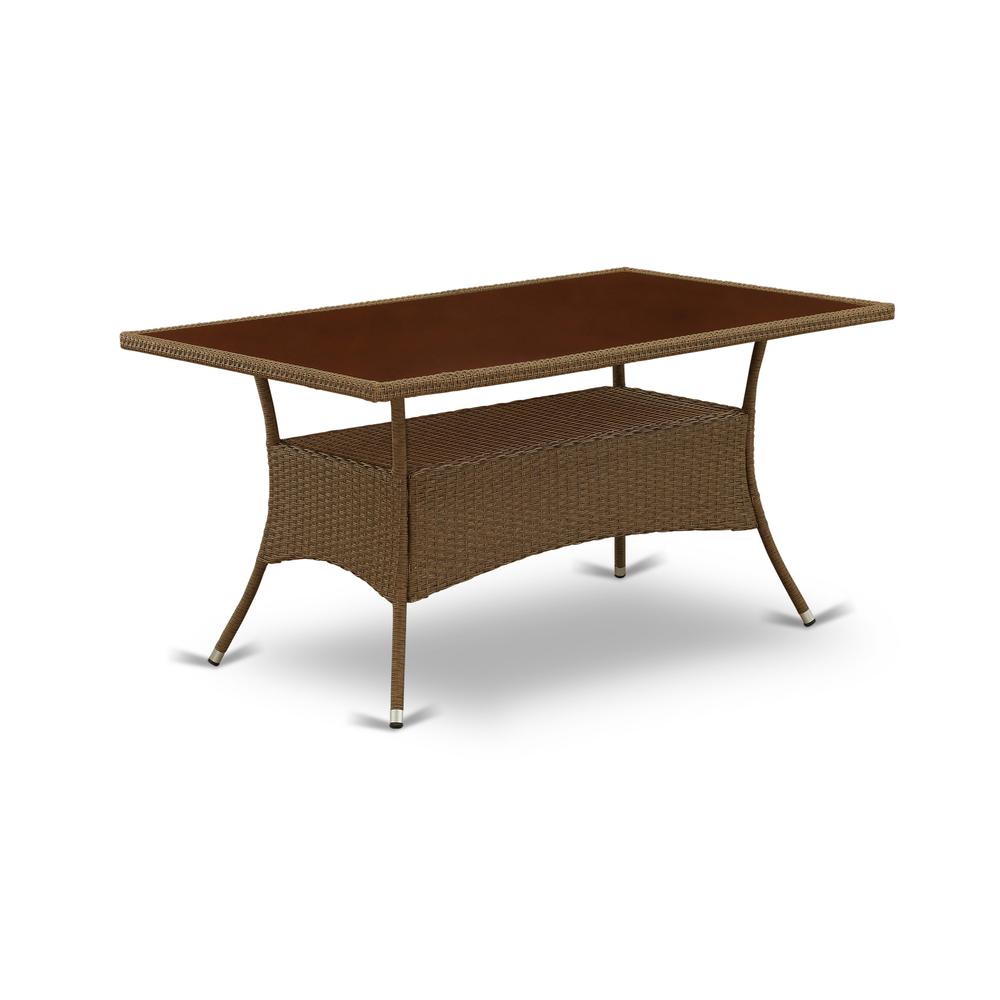 Wicker Patio Set Brown, OSJU7-02A
