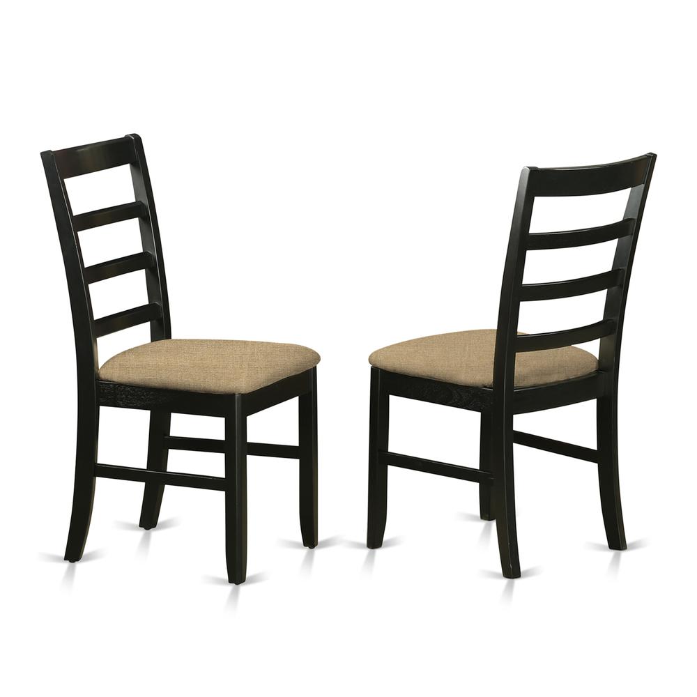 DUPF6-BLK-C 6 PC Dining room set - Dining Table and 4 Dining Chairs and also Bench