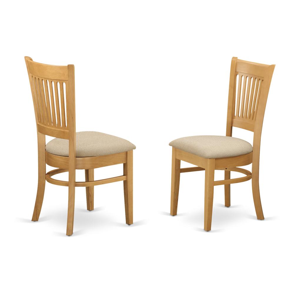 CAVA5-OAK-C 5 PcSmall Kitchen Table set - Kitchen Table and 4 Dining Chairs