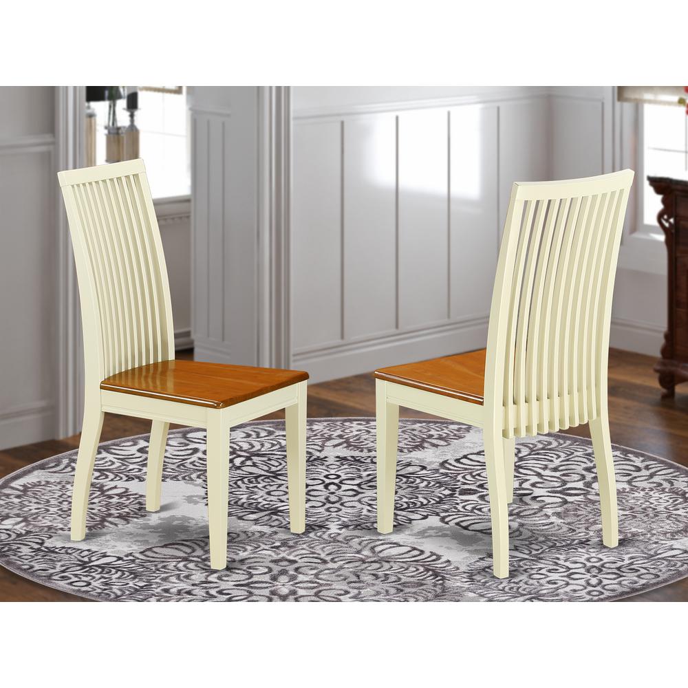 Dining Chair Buttermilk & Cherry, IPC-BMK-W