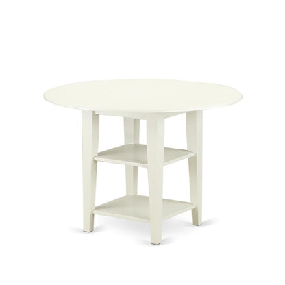 Dining Room Set Linen White, SUBO5-LWH-W