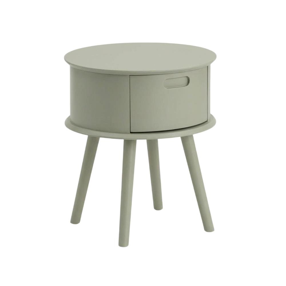Urban Gray Nightstand with Modern Design and Simple Storage