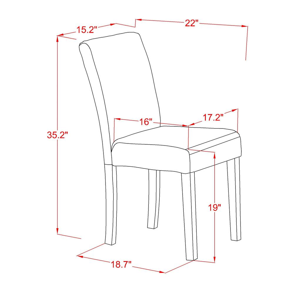 Dining Room Set Oak, AVAB5-OAK-55