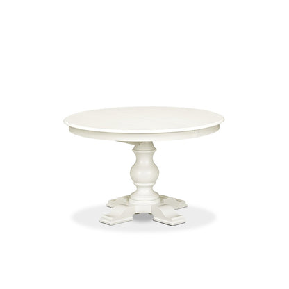 5-Piece Kitchen Table Set, Linen White