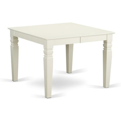 White 5 Piece Dining Table Set for 4 with Chairs and Kitchen Table