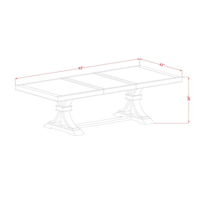 9 piece modern dining set of a dinner table and 8 Linen Fabric kitchen chairs