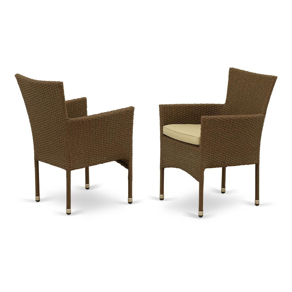 Wicker Patio Set Brown, OSBK7-02A
