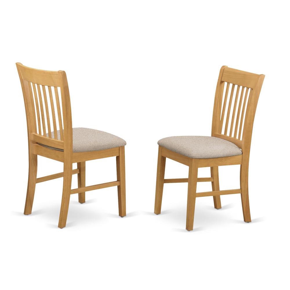 CANO7-OAK-C 7 PC Small Kitchen Table set - Dining Table and 6 Dining Chairs