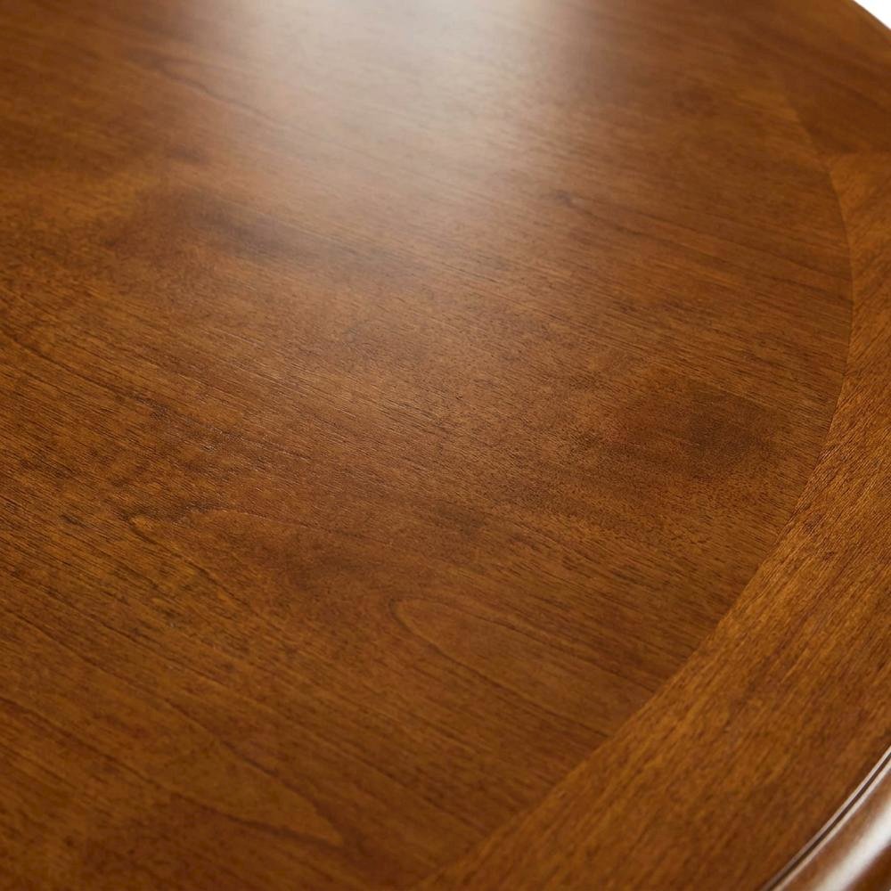 Elegant Oval Dining Table – Solid Wood Round Dining Table for 6