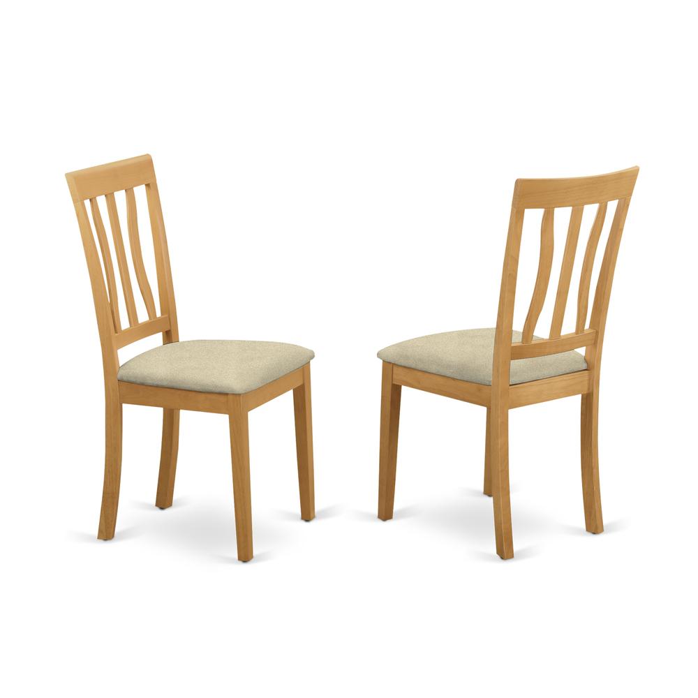 DLAN3-OAK-C 3 PcTable and chair set - Kitchen dinette Table and 2 Kitchen Chairs