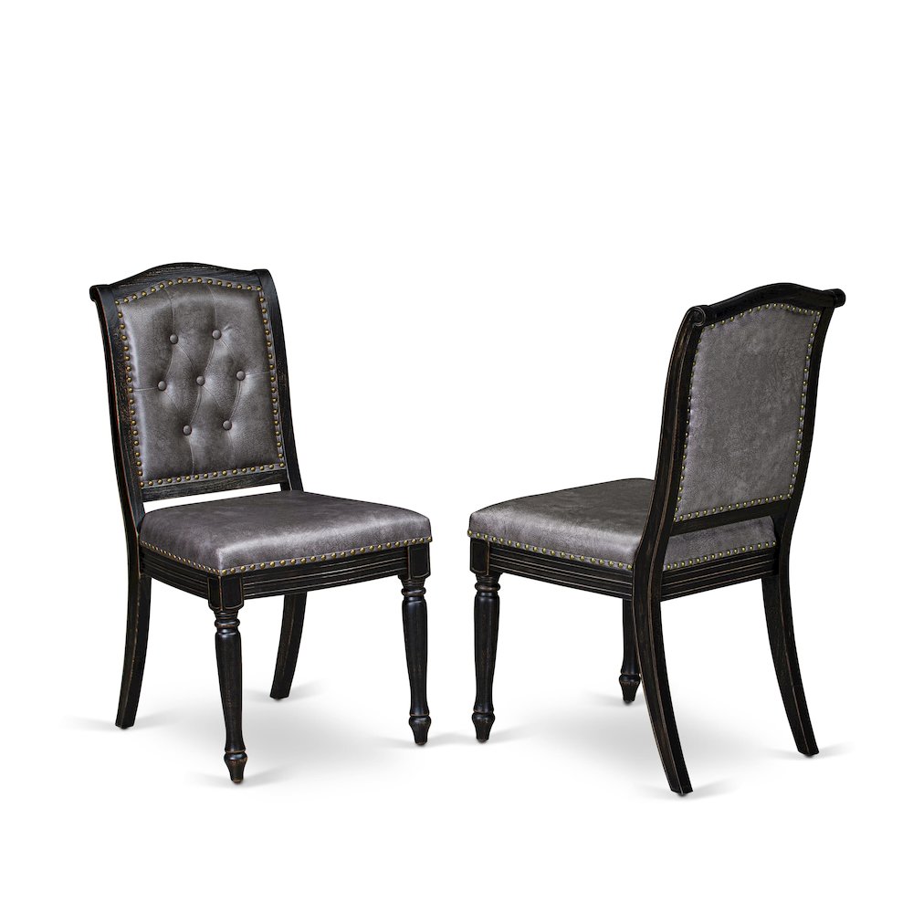 5 piece Kitchen Table Set consists of a Dinning Table and 4 Modern Chairs