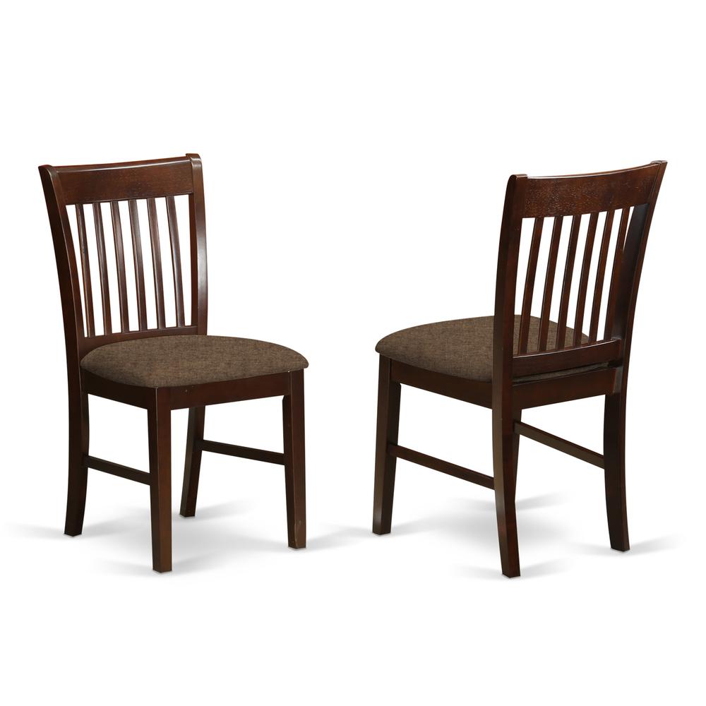 OXNO5-MAH-C 5 Pc Kitchen Table set - square Table and 4 Dining Chairs
