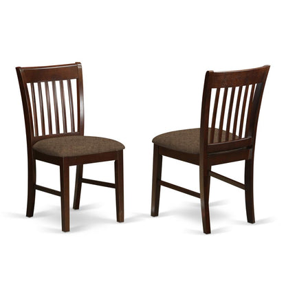 OXNO5-MAH-C 5 Pc Kitchen Table set - square Table and 4 Dining Chairs