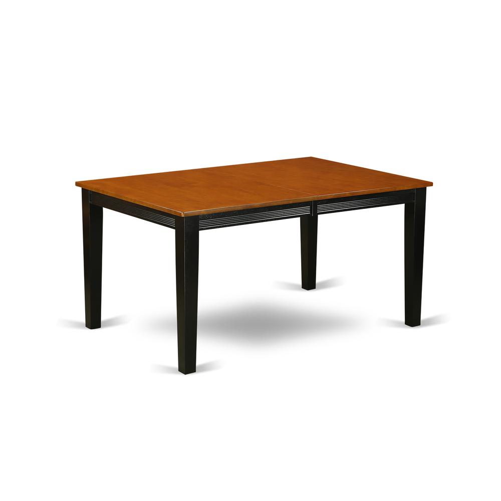 QUPF5-BCH-C 5 Pc Dining set-Dining Table with 4 Wood Dining Chairs