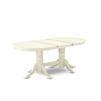 5 Piece Dining Set Consists of an Oval Dining Table with Butterfly Leaf