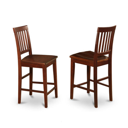 7 Pcs Counter Height Table Set-Pub Table And 6 Bar Stools
