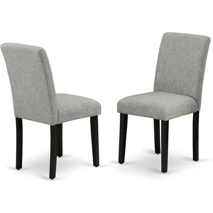 Black Round Dining Table Set for 4 – Kitchen Table Chairs Set of 4 Wood