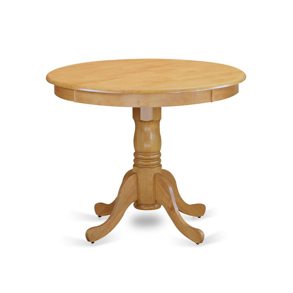 ANVA5-OAK-C 5 PC Dining room set - Dining Table and 4 Dining Chairs